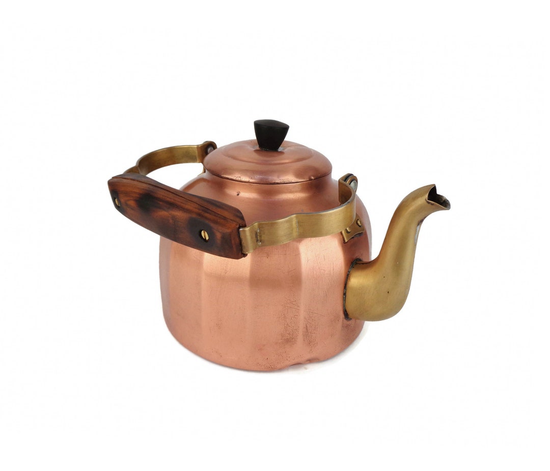Antique Copper Teapot West Germany Teapot Etsy