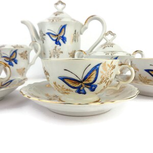 Vintage Porcelain Tea Cooffee Set, Antique Porcelain Coffee Tea Set - Etsy