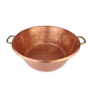 Vintage Copper Jam Preserve Pot, Large Copper Jam Preserve Pot France