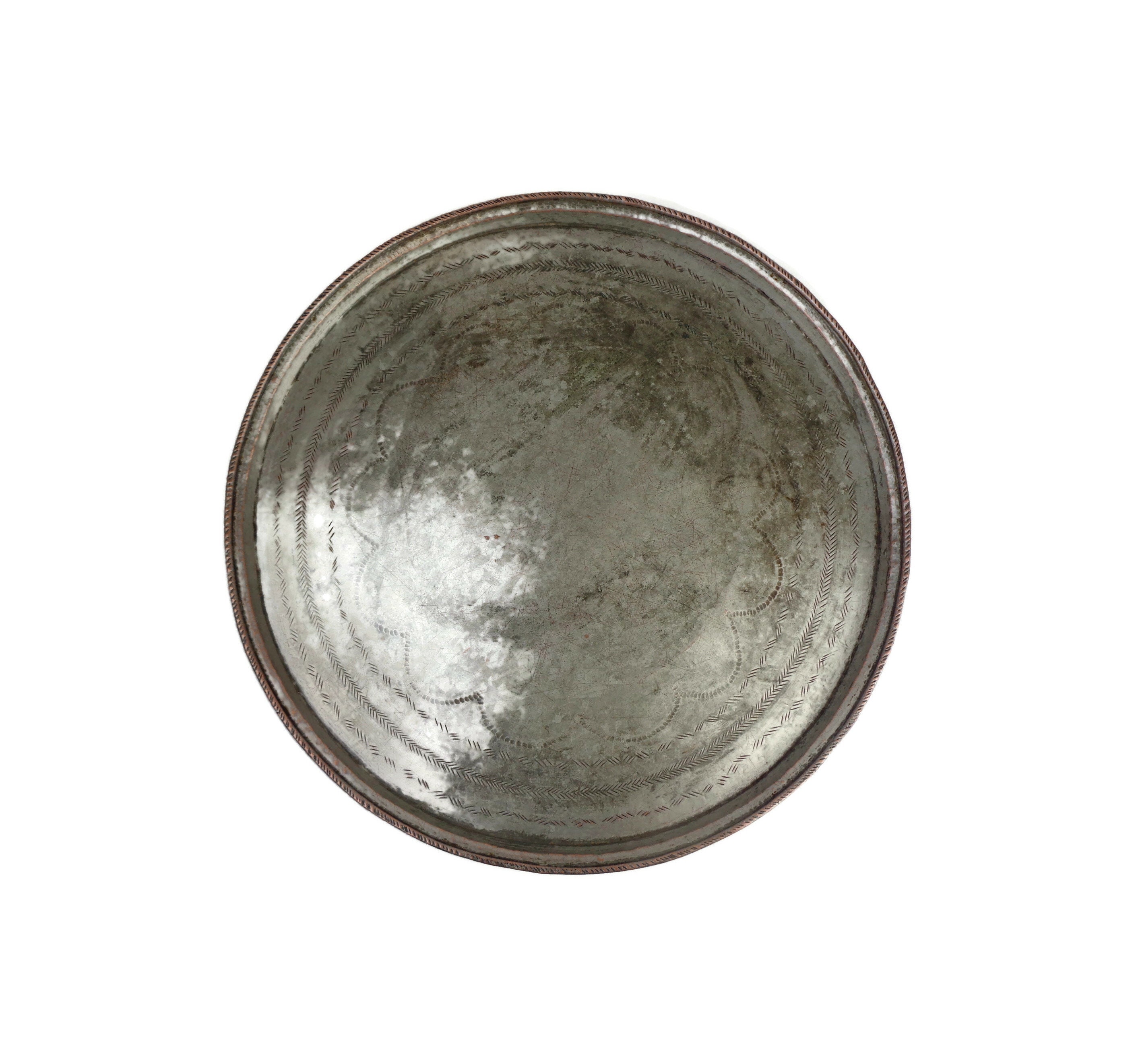 16世紀オスマントルコブロンズ銅製大型トレイアンティーク