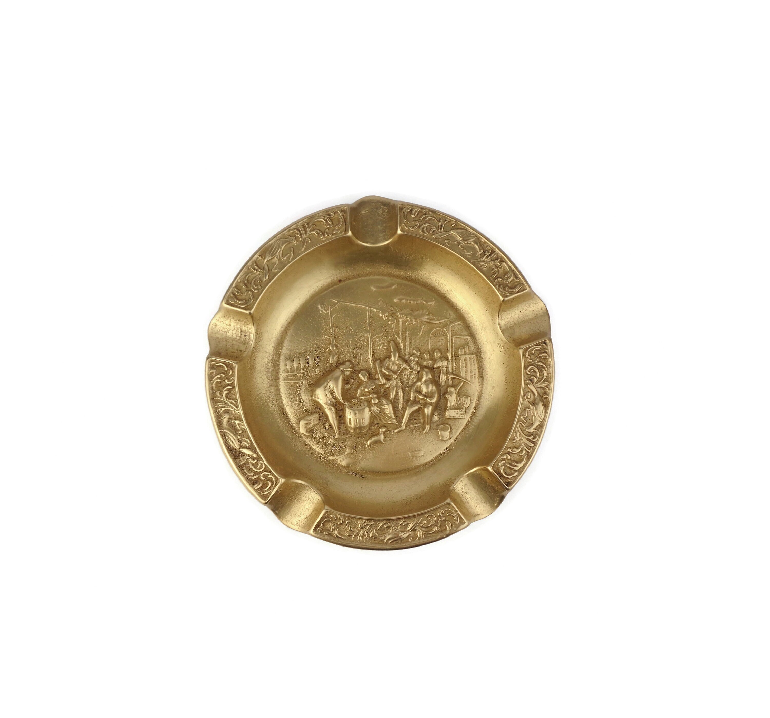 当時もの　アンティーク　SEAT OF HONOR ASHTRAY ゴールド 当時もの アンティーク SEAT OF HONOR ASHTRAY ゴールド 当時
