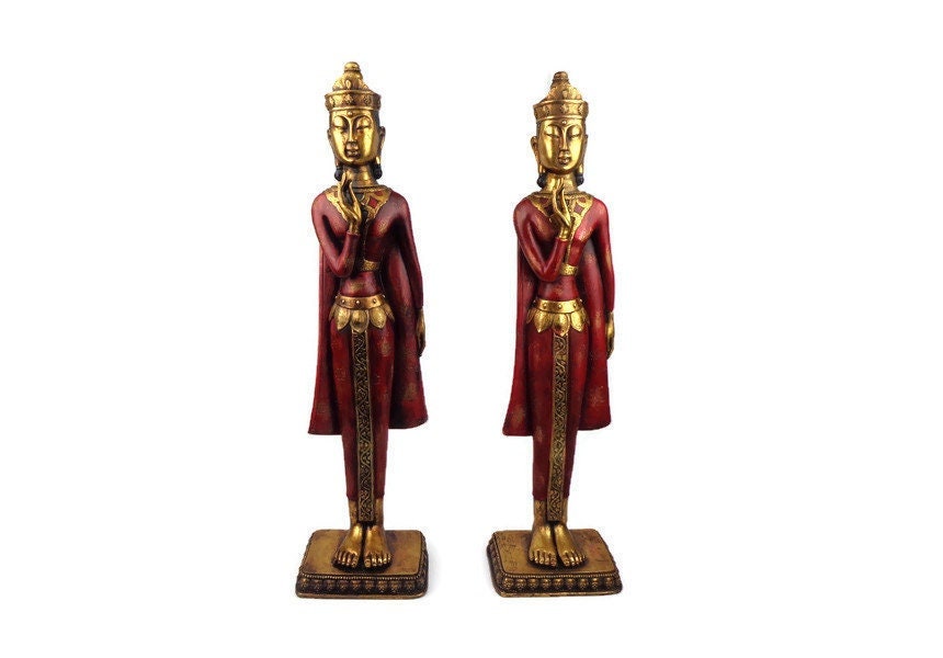 Hindu Deity Statues Large Malaysian Statues Buddhists Pair Etsy