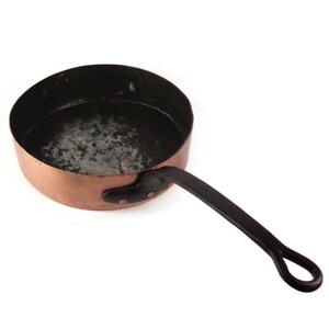 Large Copper Saucepan France, French Copper Pan With Iron Handle France