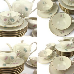 Vintage Porcelain Tea Coffee Set, Breakfast Dining Set Bavaria Germany ...