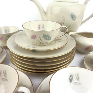 Vintage Porcelain Tea Coffee Set, Breakfast Dining Set Bavaria Germany ...