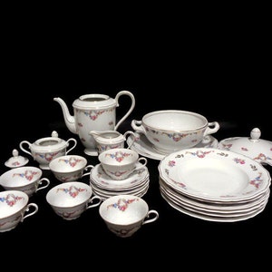 Vintage Porcelain Breakfast Set, Breakfast Dining Set Bavaria Germany ...