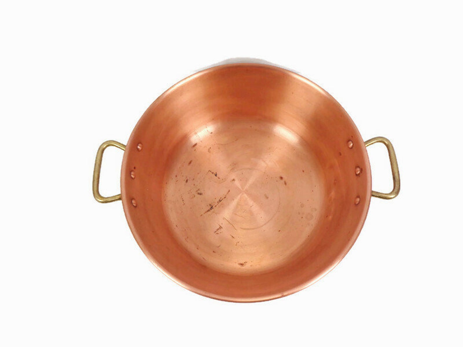 Vintage French Copper Jam Presserve Pot Large Solid Copper Etsy