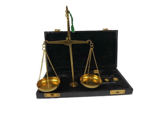 French Balance Scale With Original Box Jewelry Balance Scale