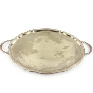 Antique Serving Tray, Vintage Dining Tray With Handles