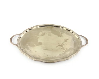 Antique Serving Tray, Vintage Dining Tray With Handles