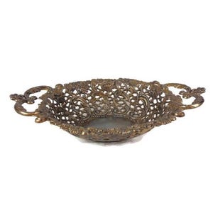 Art Nouveau Serving Tray, Vintage Metal Dining Tray