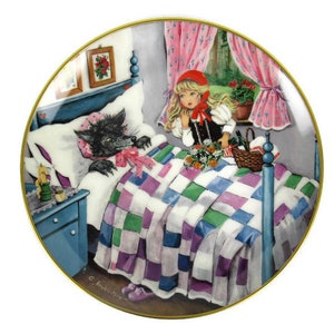 Collectible Kids Porcelain Wall Plate, Vintage Kids Room Wall Plate ...