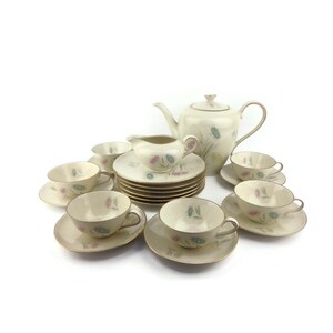 Vintage Porcelain Tea Coffee Set, Breakfast Dining Set Bavaria Germany ...