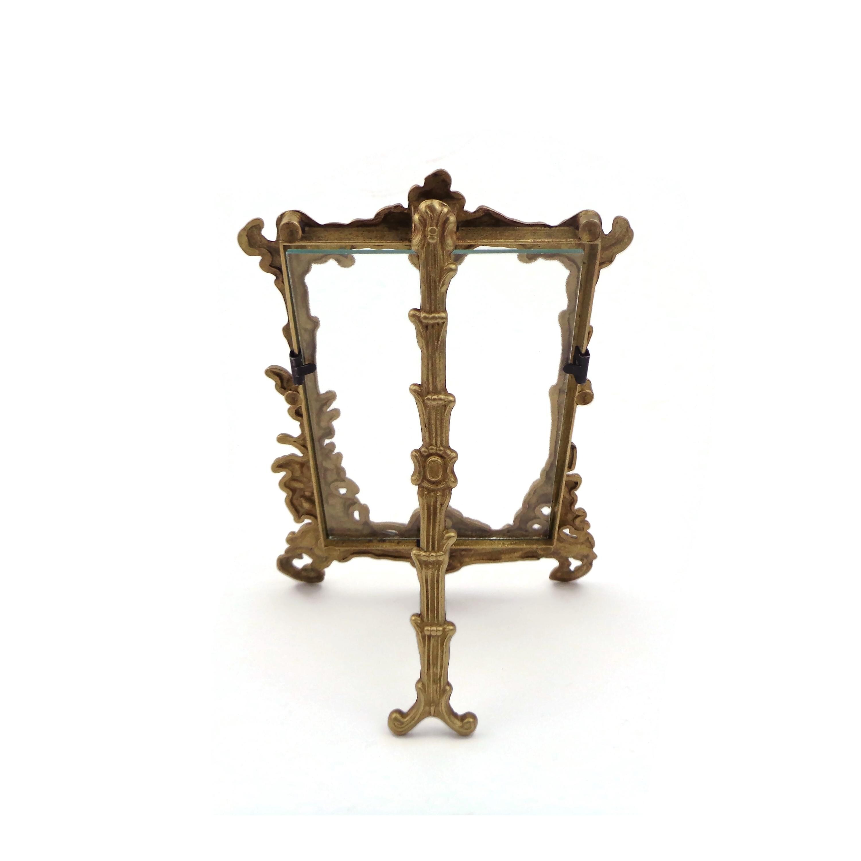 アンティーク写真スタンド アンティーク写真スタンド Antique Photo Holder, Vintage Table