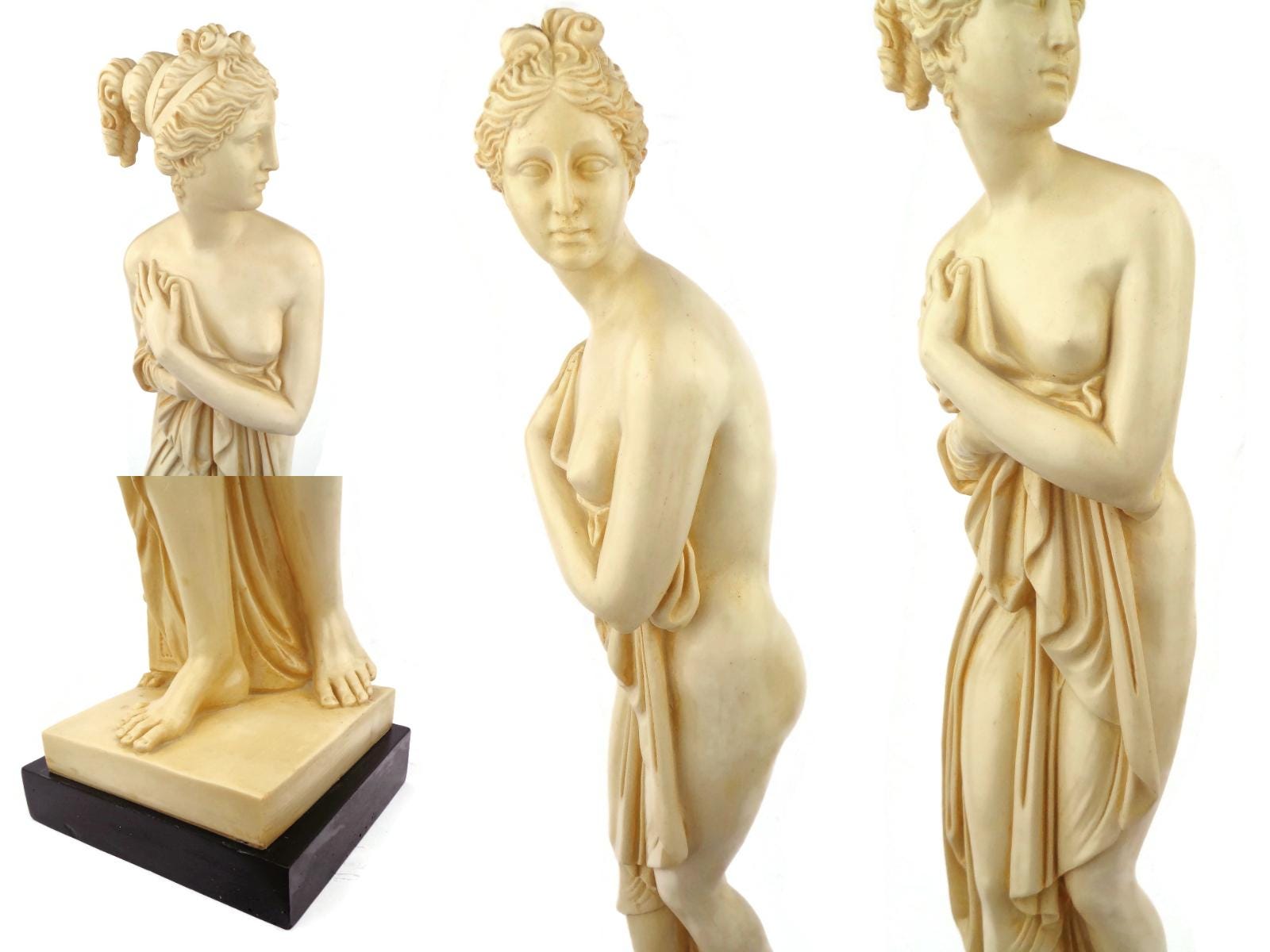 Signed Santini Aphrodite Sculpture, Santini Venus Statue