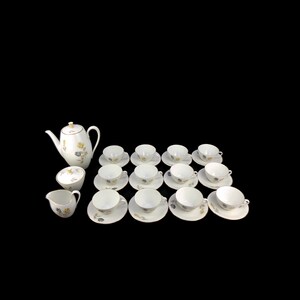 Bavarian Porcelain Coffee Tea Set, Vintage Porcelain Breakfast Set ...