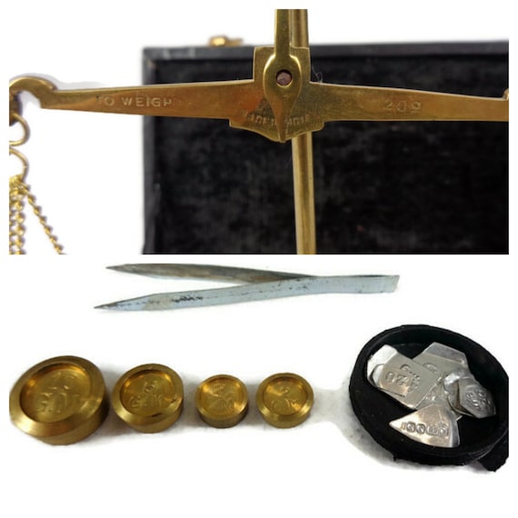French Balance Scale With Original Box Jewelry Balance Scale