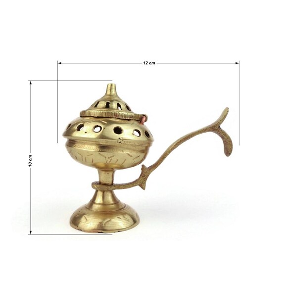 Lampe à Graisse Vintage Betty En étain - Pièce Ancienne Faite Main - Dimensions 7x6,5x2,75 Pouces
