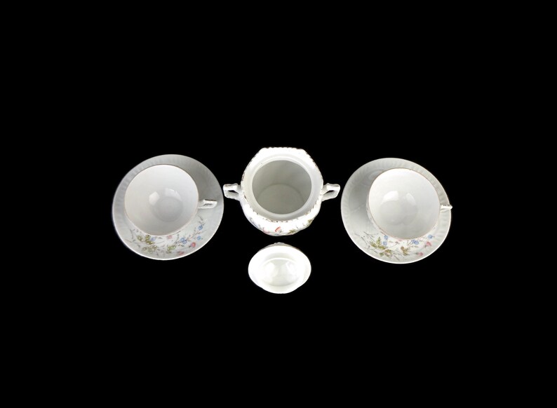 Vintage Porcelain Tea Cooffee Set, Coffee Tea Dining Set Bavaria ...