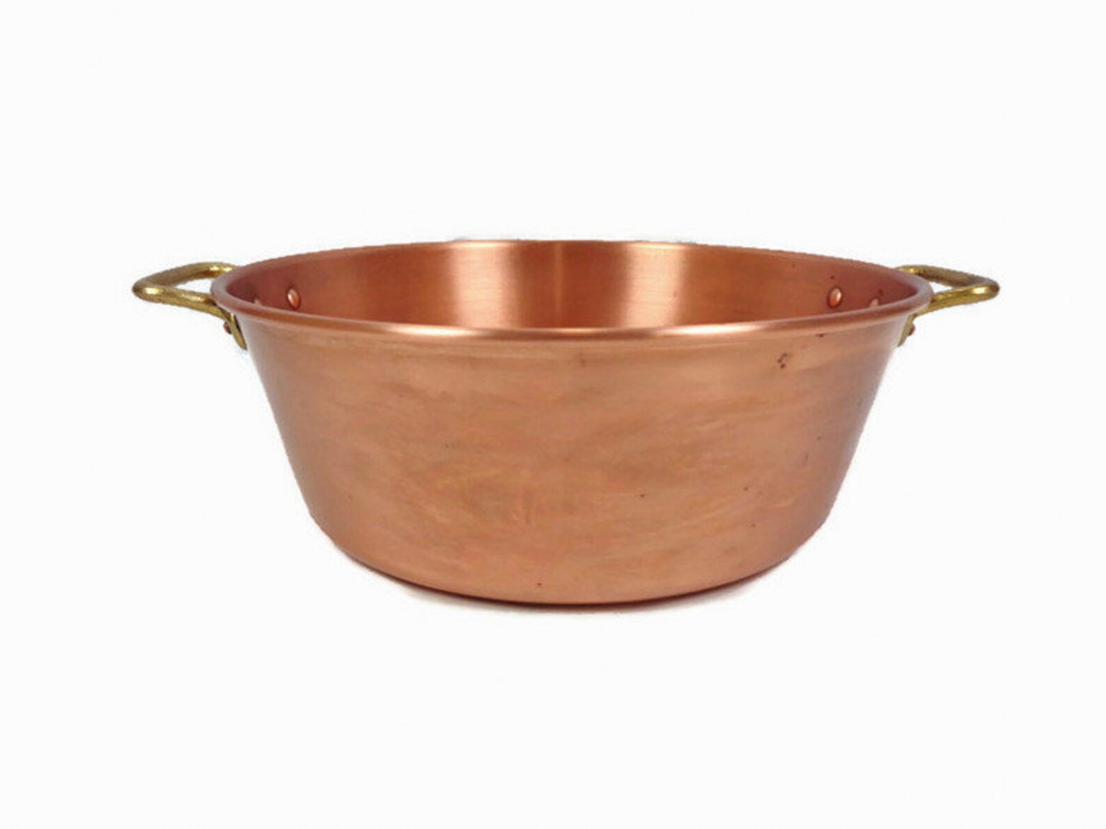 Vintage French Copper Jam Presserve Pot Large Solid Copper Etsy