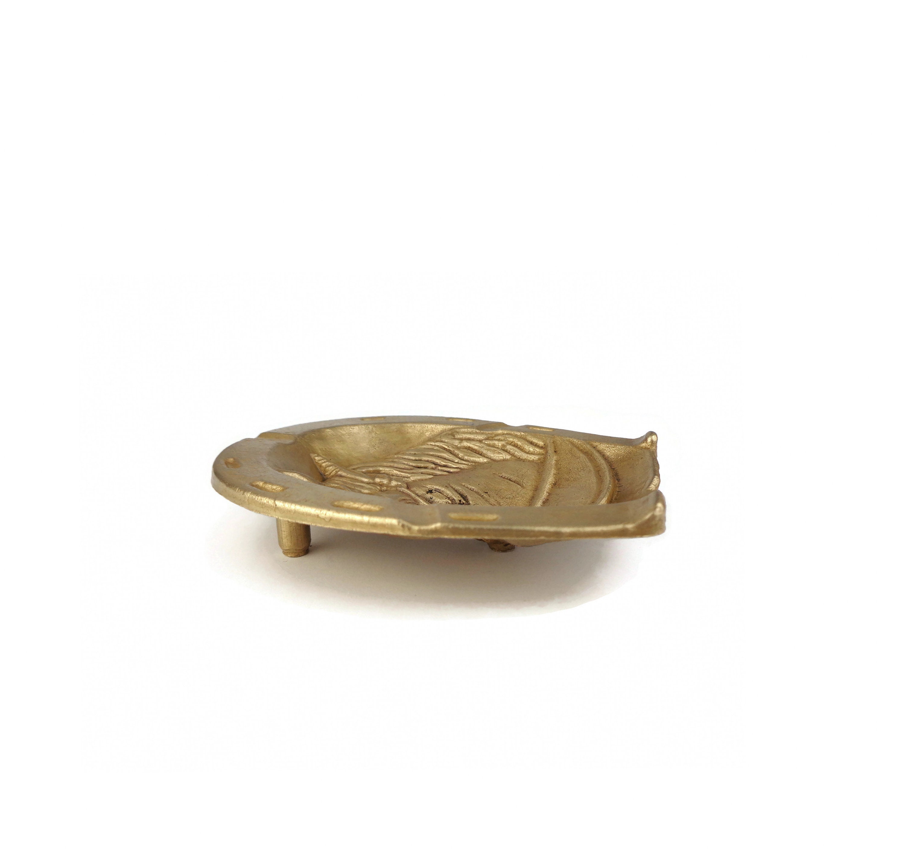 Antique Horse Ashtray, Brass Horse Ashtray - Etsy