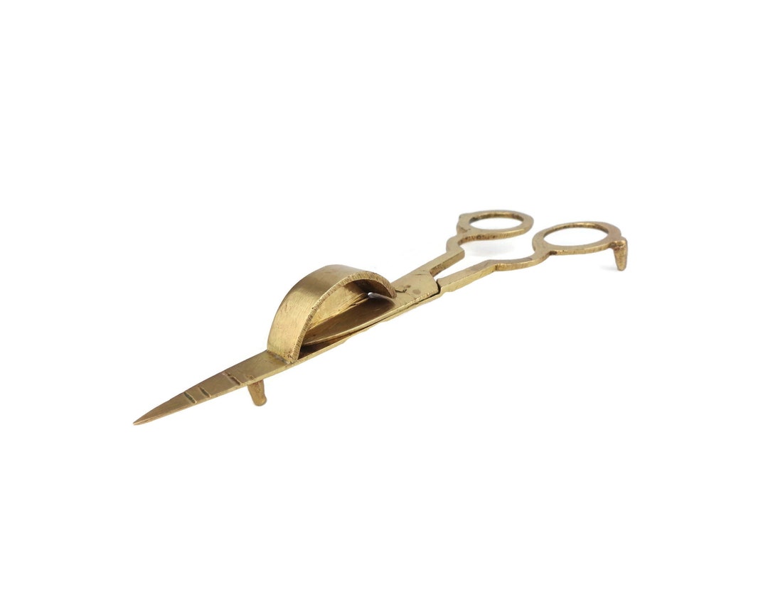 Antique Brass Candle Snuffer Old Candle Snuffer Etsy