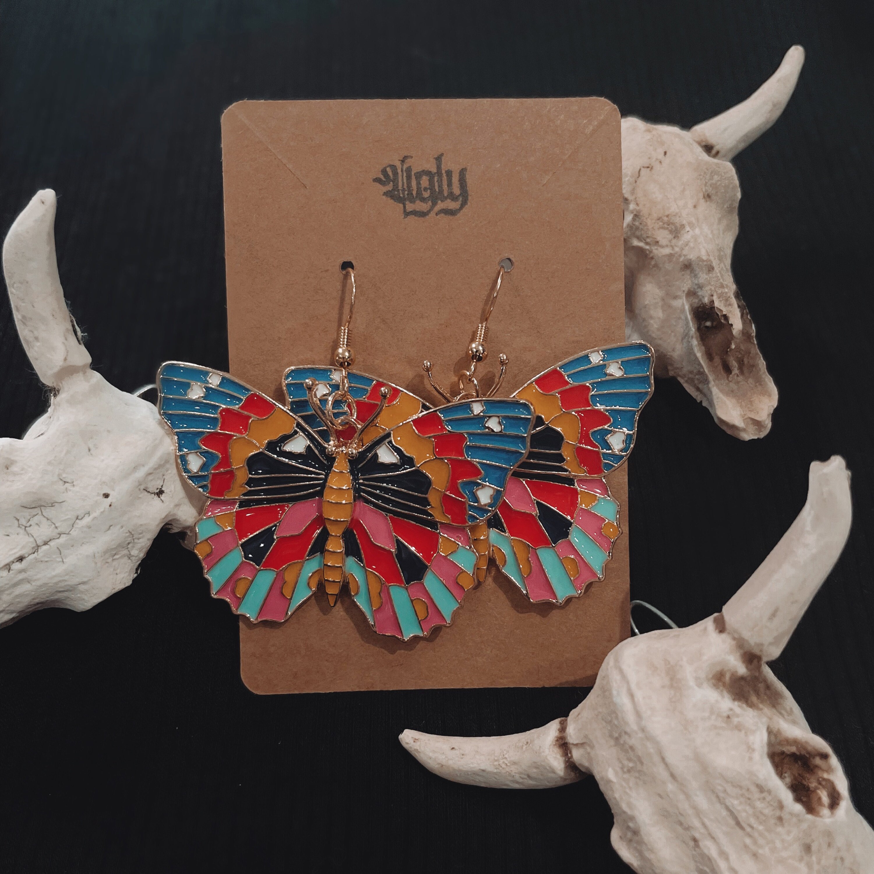 特別送料無料 New Flairs York Pac Butterflies Gold Set Earrings Dangle Drop Butterflies イヤリング Www Francaisderome Com