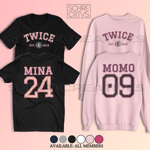 Twice Names All Members Shirt, Twice Sweatshirt