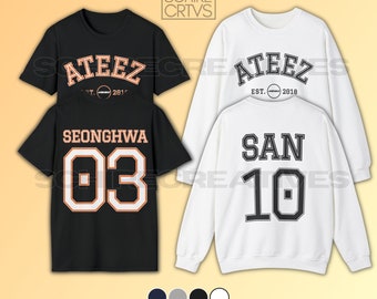 ATEEZ SANベースボールTシャツ ATEEZ SANベースボールTシャツ