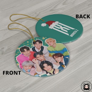 Monsta X Ceramic Ornament, Monsta X Christmas Tree Decoration