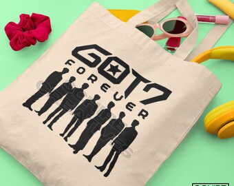 Got7 Forever Bolsa de lona de algodón