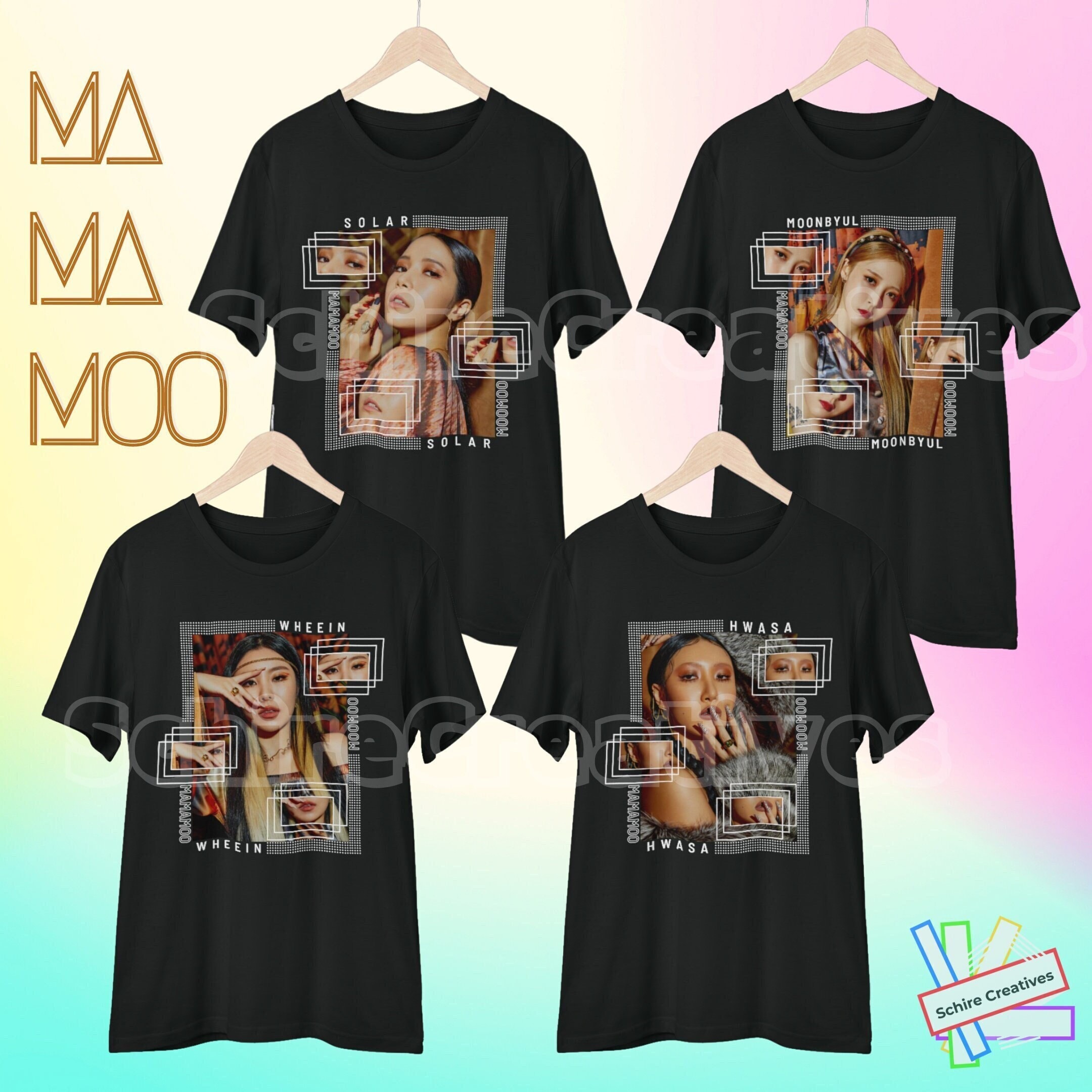 Kpop MAMAMOO T-Shirt New Fashion Tshirt Women Men Tee Tops Hwasa Moonbyul Solar