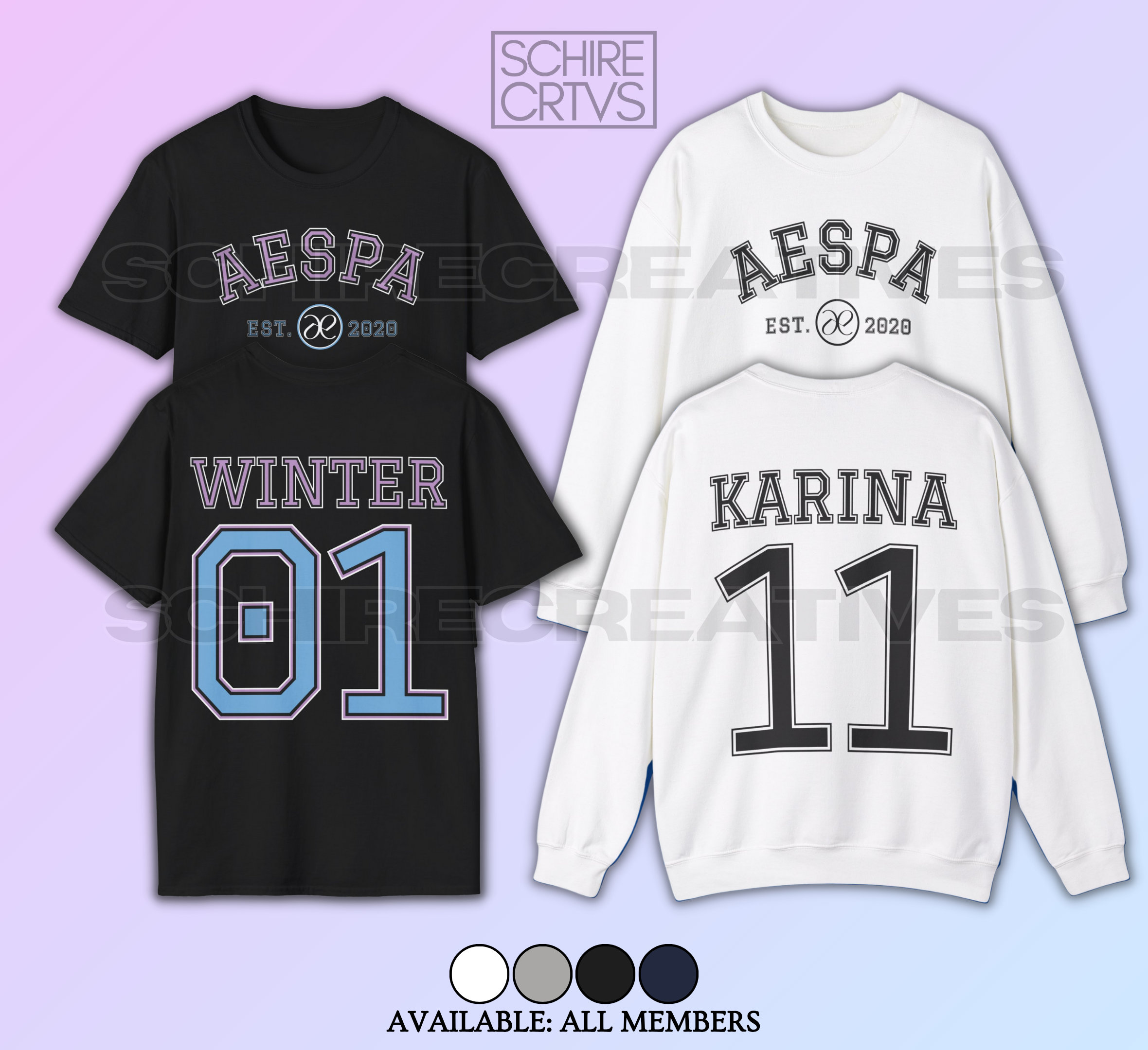 Aespa Members Shirt, Aespa Sweatshirt, Karina, Giselle