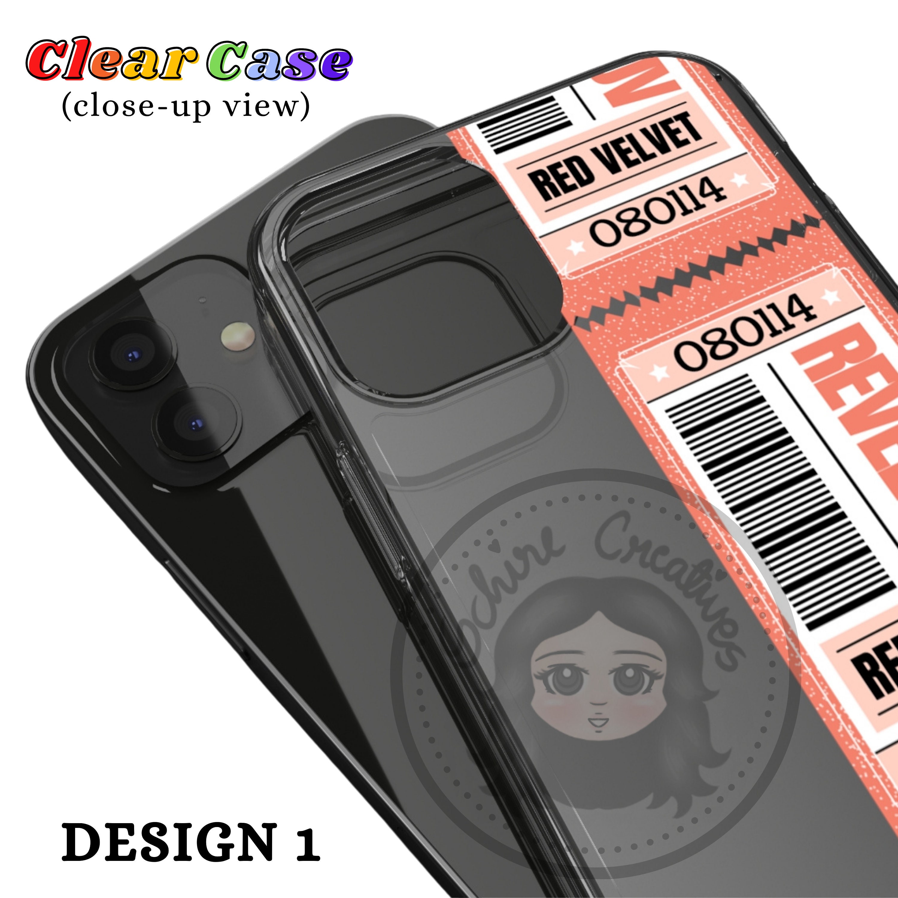 Reveluv Phone Case, Kpop Fandom Phone Case, Red Velvet Phone Case