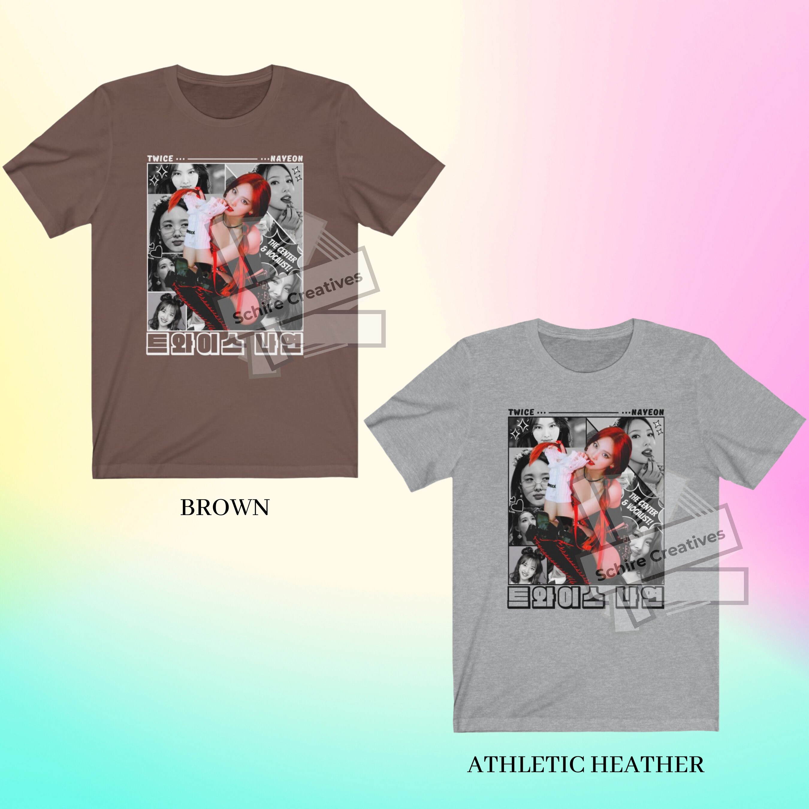 ナヨン ユニセックス シャツ、ナヨン グラフィック T シャツ、TWICE