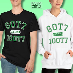 iGot7 Unisex Shirt, Kid&#39;s Shirt, Tank Top, Sweatshirt, Hoodie (NOT EMBROIDERED)
