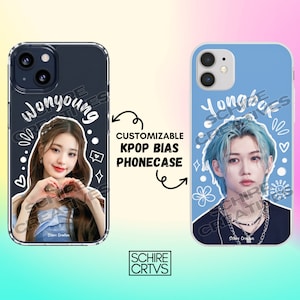 CUSTOMIZABLE Kpop Bias Phone Case, Kpop Aesthetic Phone Case, Custom Phone Cases, Personalized Phone Case