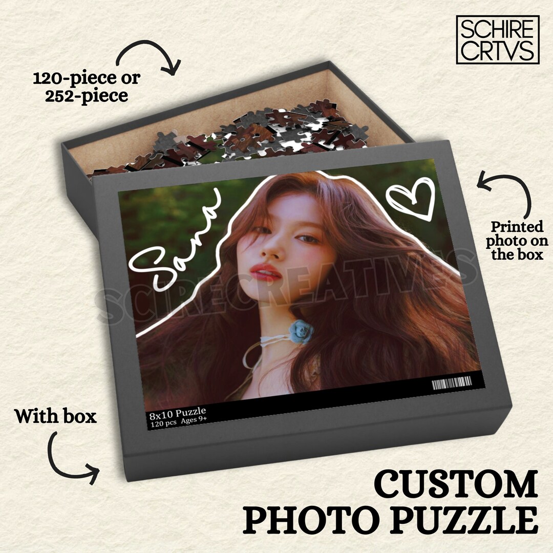 Customizable Photo Puzzle, Kpop Photo Puzzle, Personalized Gift, 120 ...