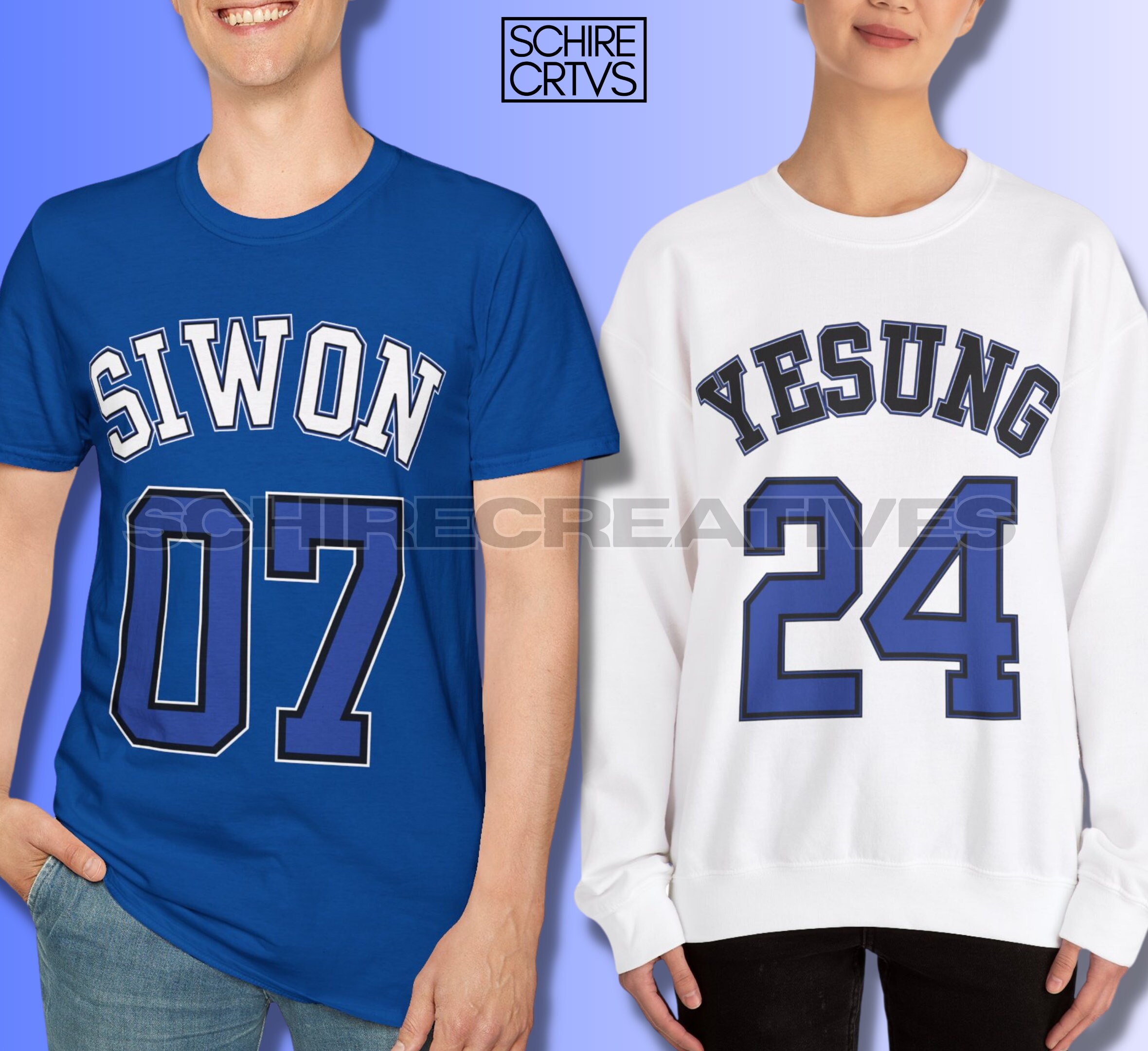 Super Junior Members Kpop Bias College Style Shirt and Sweatshirt