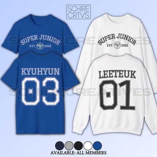 SJ Names All Members Shirt, Super Junior Sweatshirt - Etsy
