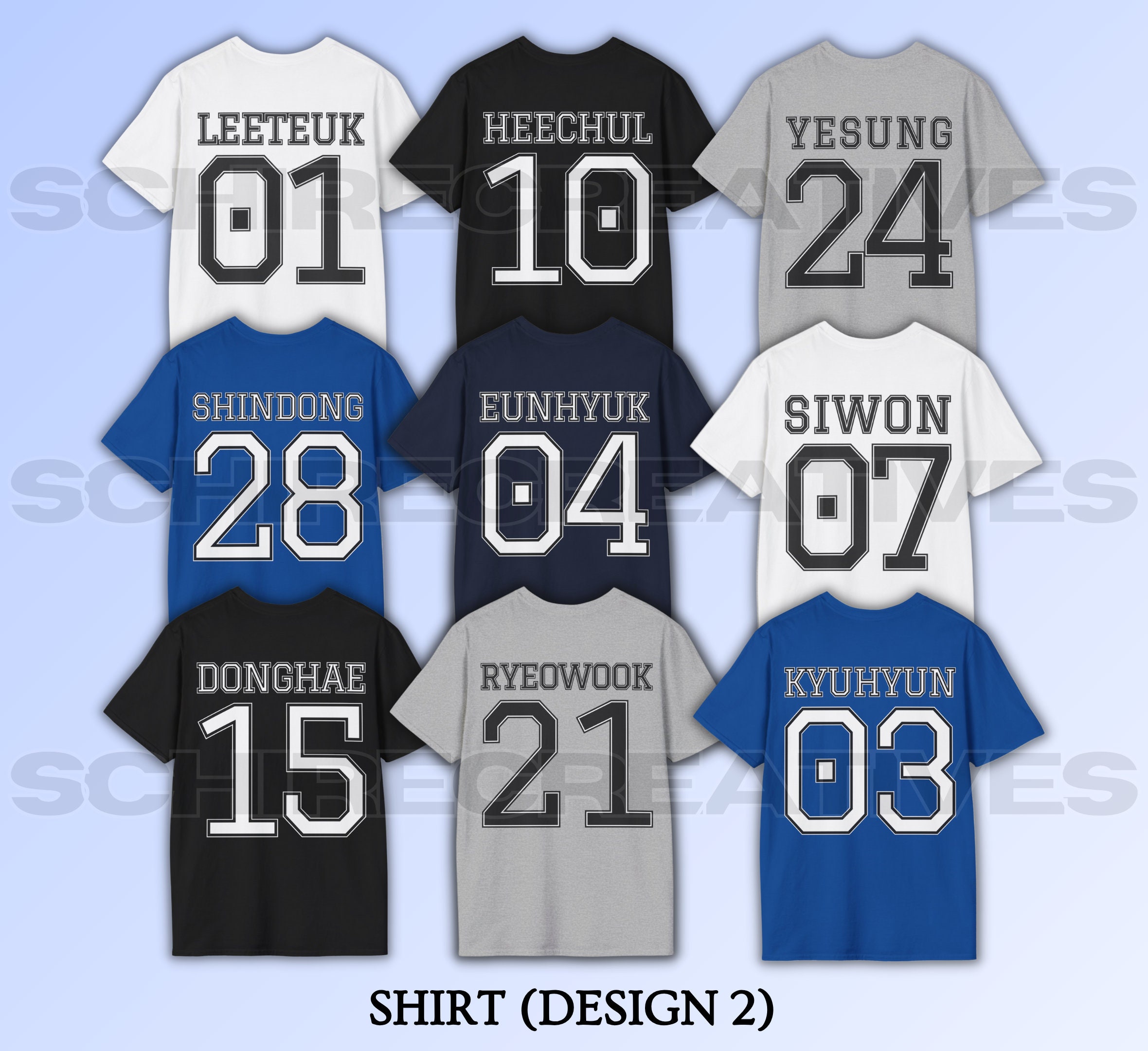 SJ Names All Members Shirt, Super Junior Sweatshirt - Etsy