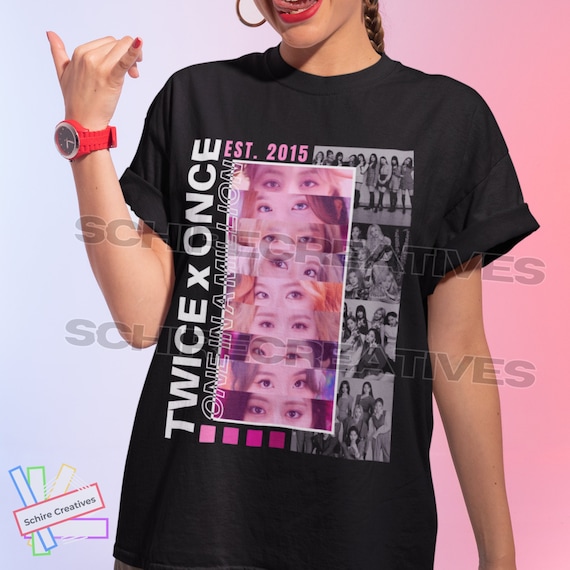 TWICE ユニセックス シャツ、TWICE ONCE グラフィック T シャツ - Etsy
