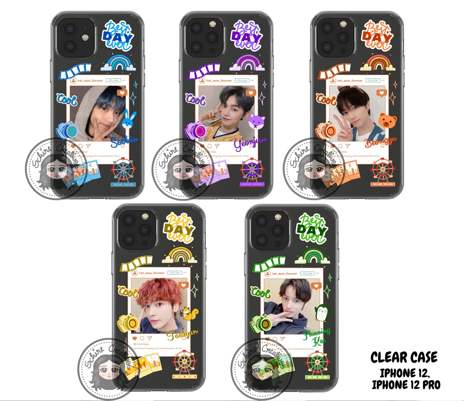 txt-members-phone-cases-txt-iphone-case-txt-clear-case-txt-etsy
