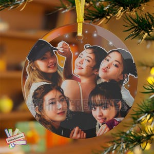 Itzy Glass Ornament, Itzy Christmas Tree Ornament
