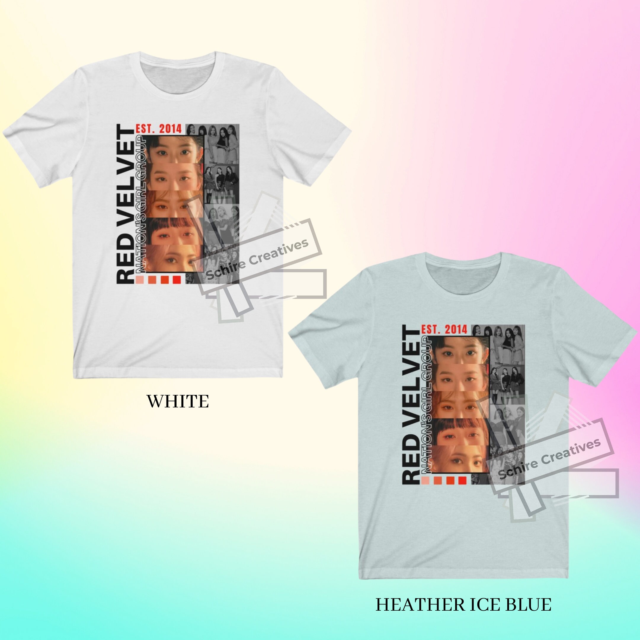 ☆DEINET☆RED VELVET着用 CRESCENDO GRAPHICS T-SHIRT 男女兼用 Red Velvet Unisex Shirt, Red Velvet Graphic Tee - Etsy