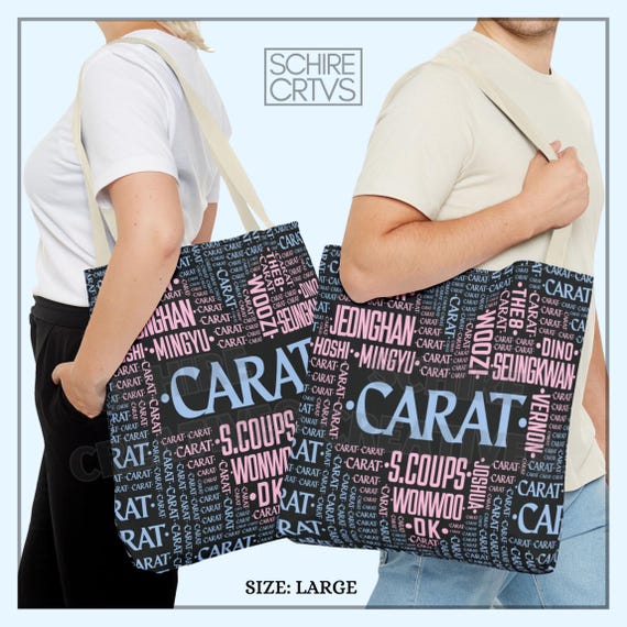 CARAT 風トートバッグ、K-POP 風トートバッグ、Seventeen トートバッグ