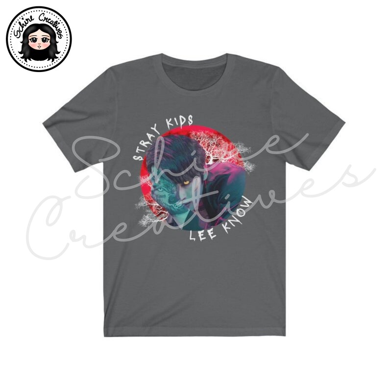 Stray Kids Lee Know Unisex Shirt, Lee Know Wolf Shirt, SKZ Lee Minho Shirt Asphalt