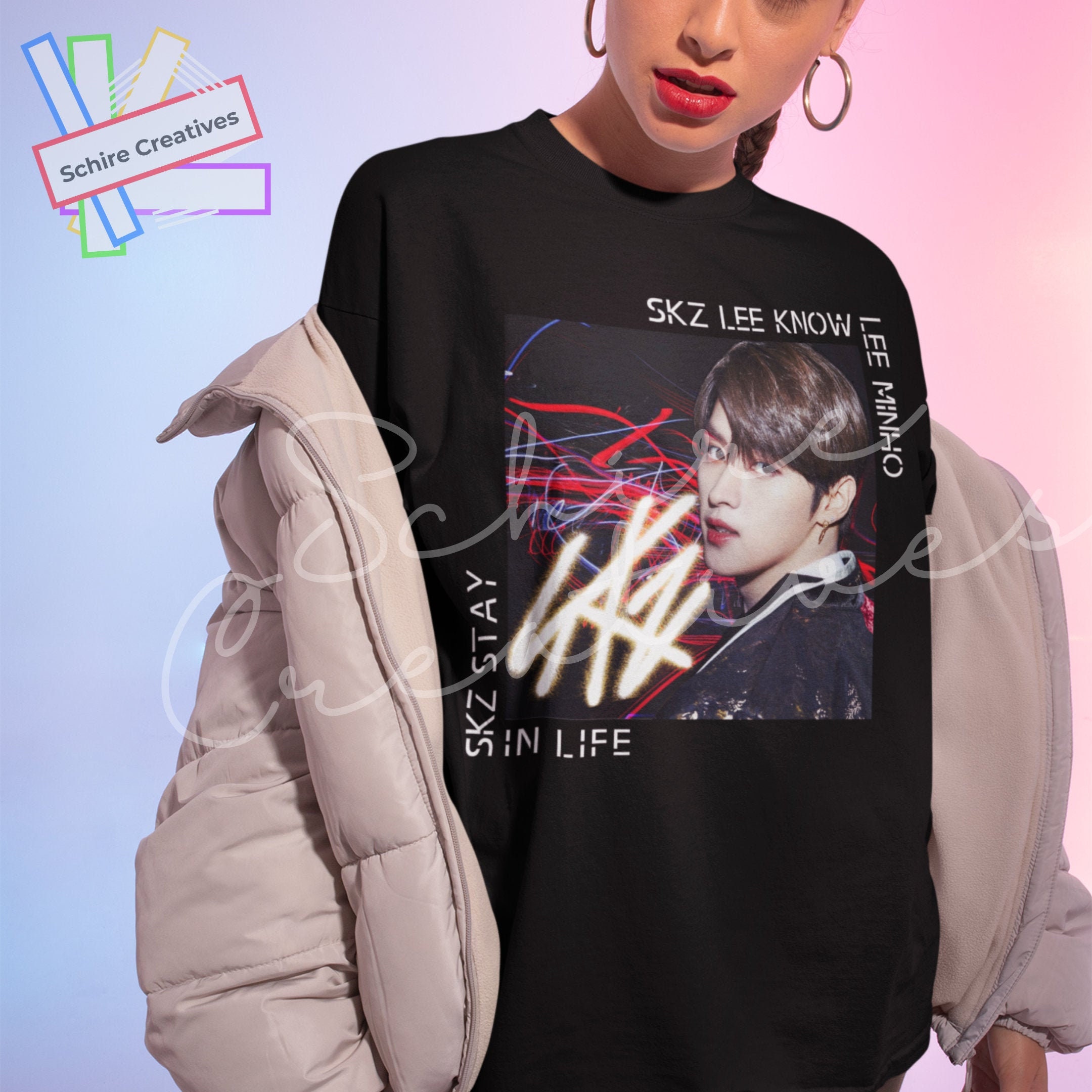 Lee Know Unisex Shirt, Lee Minho Shirt, Stray Kids Shirt, IN