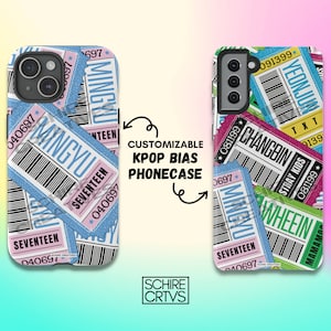 CUSTOMIZABLE Kpop Bias Phone Case, Kpop Multi-Bias Phone Case, Custom Phone Cases, Kpop Ticket Phone Case