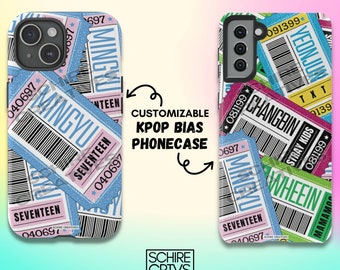 CUSTOMIZABLE Kpop Bias Phone Case, Kpop Multi-Bias Phone Case, Custom Phone Cases, Kpop Ticket Phone Case